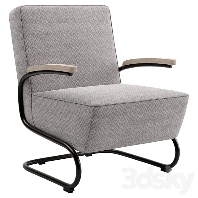 Crosby Accent Chair – Gray by Apt.1710 3DS Max Model