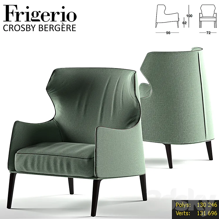 Crosby bergere by Frigerio 3DS Max