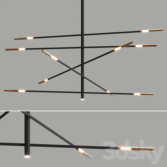 Crossroad chandelier by Bonaldo 3DSMax File