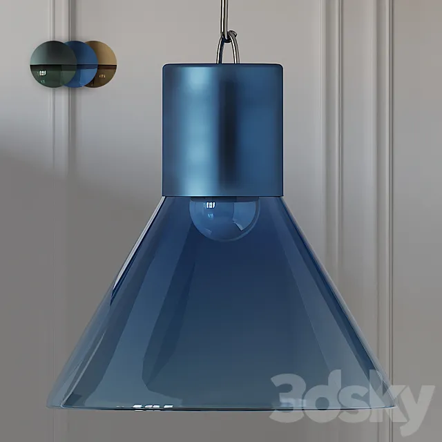 CROWDYHOUSE Funnel Pendant Lamps 3 Colors 3ds Max