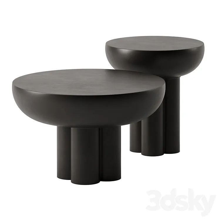 CROWN coffee tables by 101 Copenhagen 3DS Max
