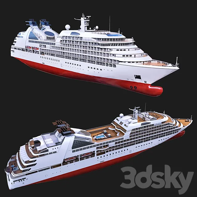 Cruise ship 3ds Max