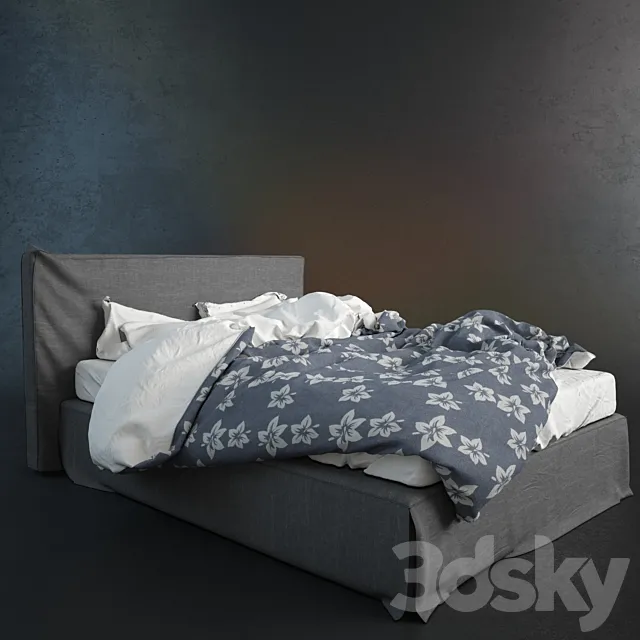 Crushed bed 3DS Max Model