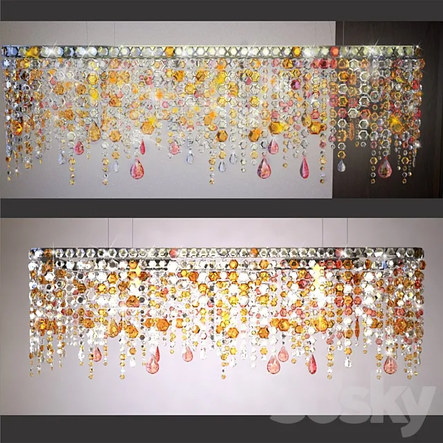 Crystal chandelier 3ds Max