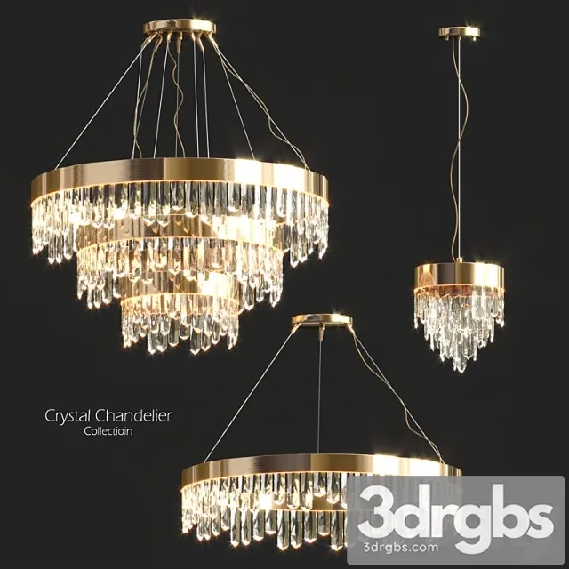 Crystal chandelier collectioin 3dsmax Download
