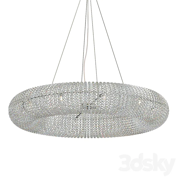 Crystal Halo Chandelier 41 3DS Max