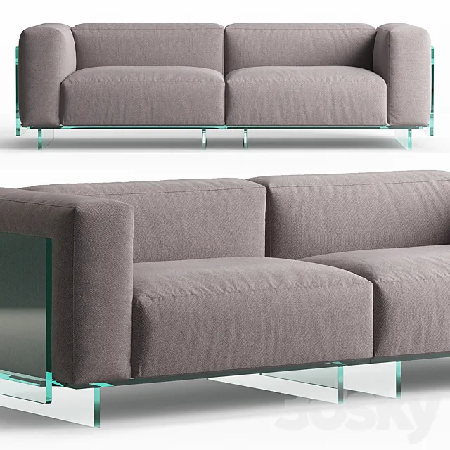 Crystal Lounge Sofa by Glas Italia 3DSMax File