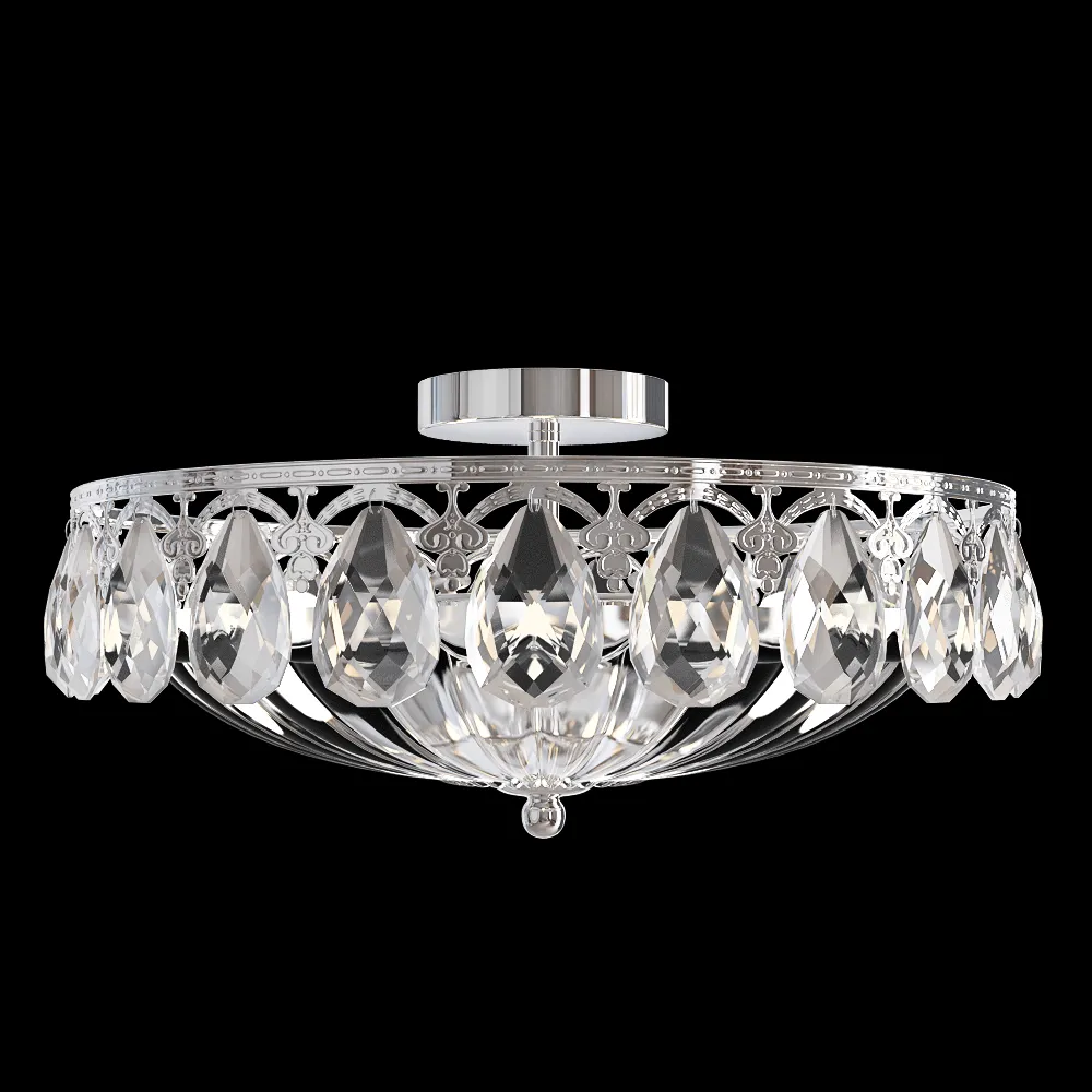 CRYSTAL LUX – Ceiling lamp Canaria PL6 D480 nickel 3ds Max