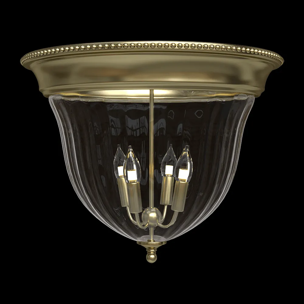 CRYSTAL LUX – Ceiling lamp Jugo PL4 Bronze/Transparente 3ds Max