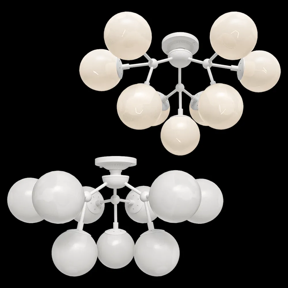 CRYSTAL LUX – Ceiling lamp Medea PL9 White 3ds Max