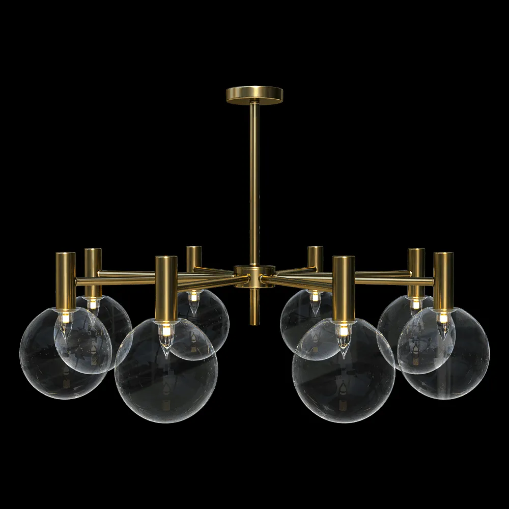 CRYSTAL LUX – Chandelier Andres SP8 Bronze/Transparente 3ds Max