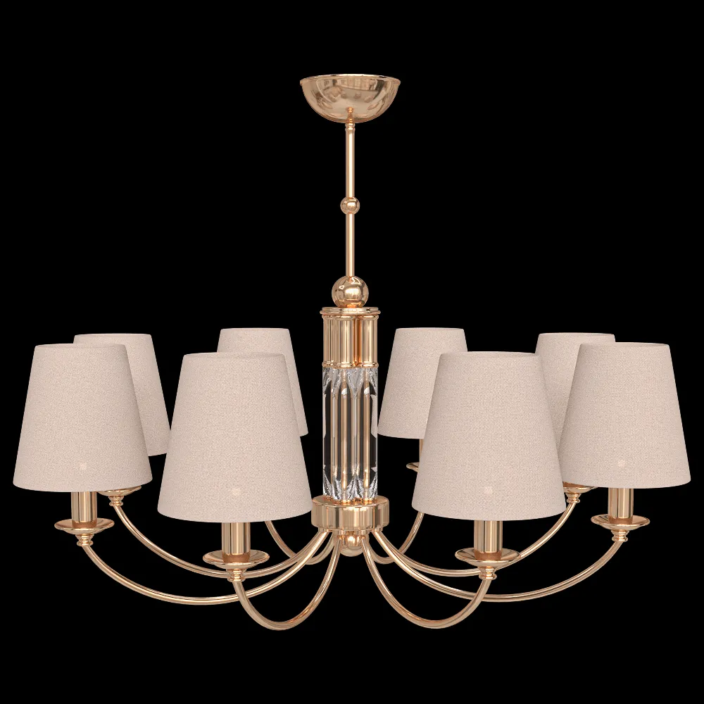 CRYSTAL LUX – Chandelier Camila SP8 Gold 3ds Max