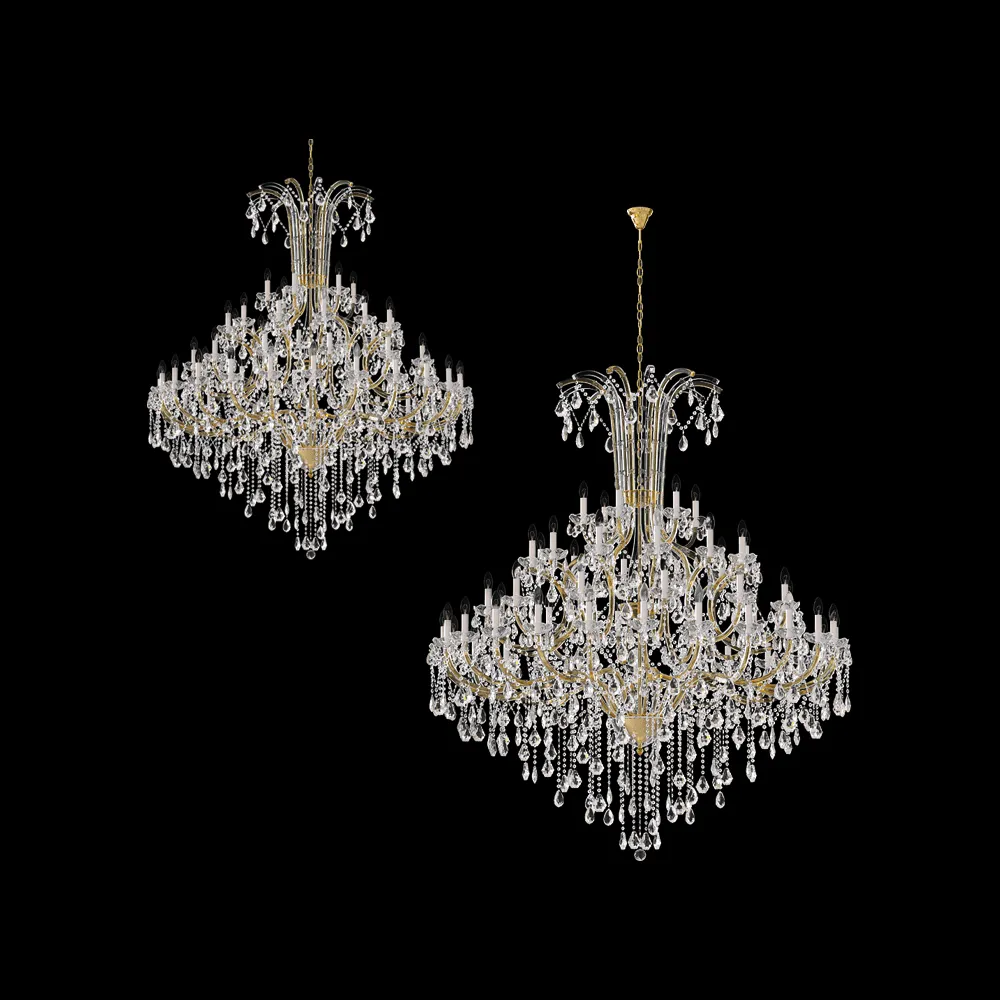 CRYSTAL LUX – Chandelier DIVA SP60 GOLD 3ds Max