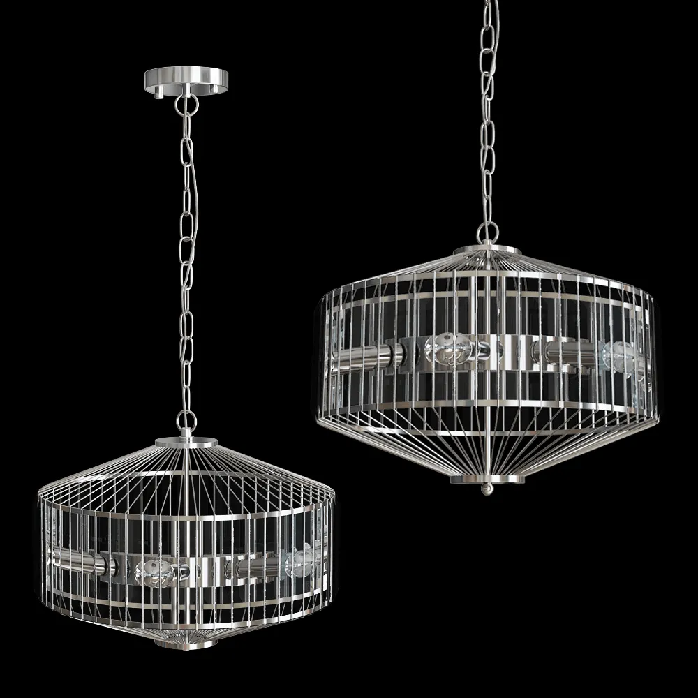 CRYSTAL LUX – Chandelier Fiesta SP5 Chrome/Transparent 3ds Max