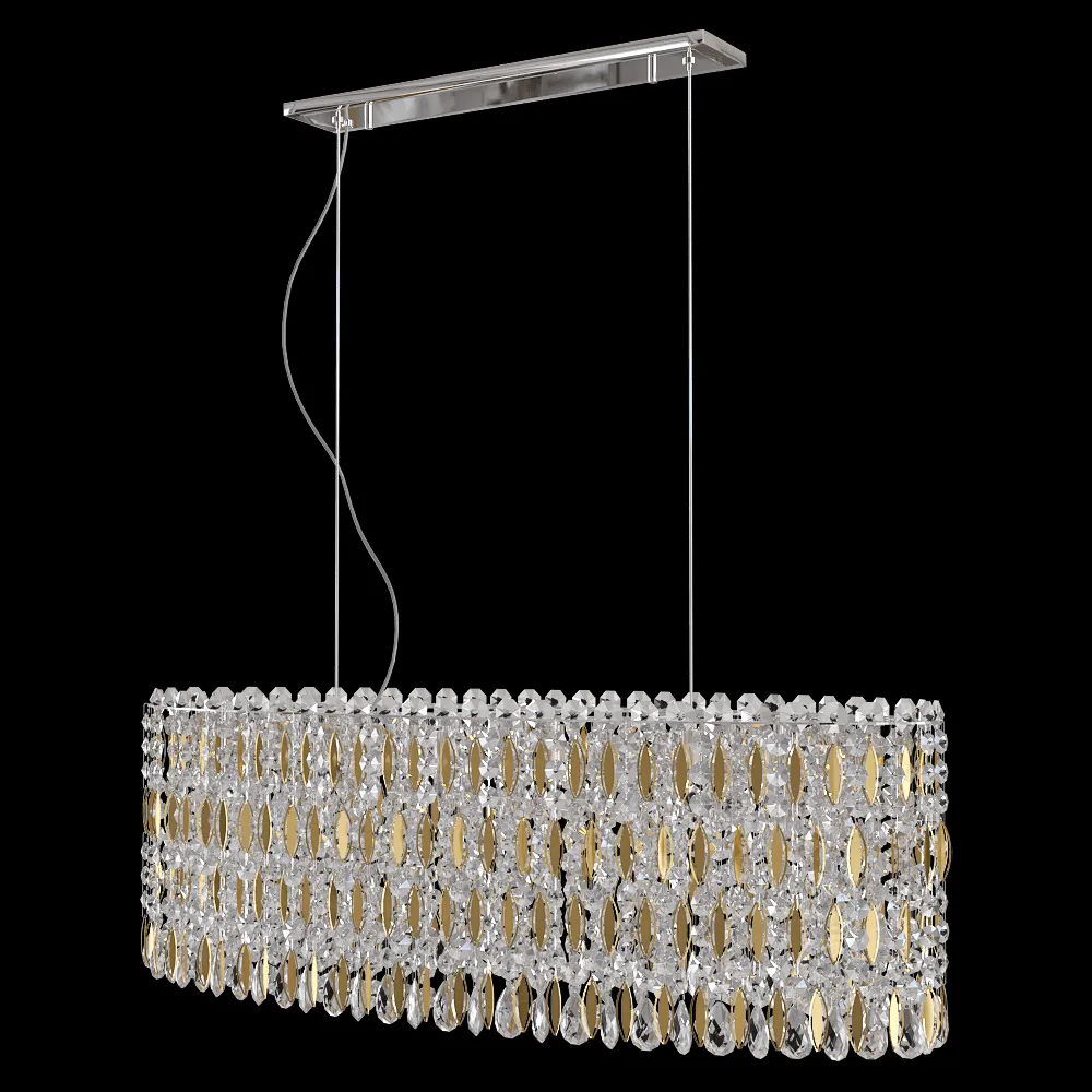 CRYSTAL LUX – Chandelier Lirica SP10 L900 Chrome/Gold-Transparent 3ds Max