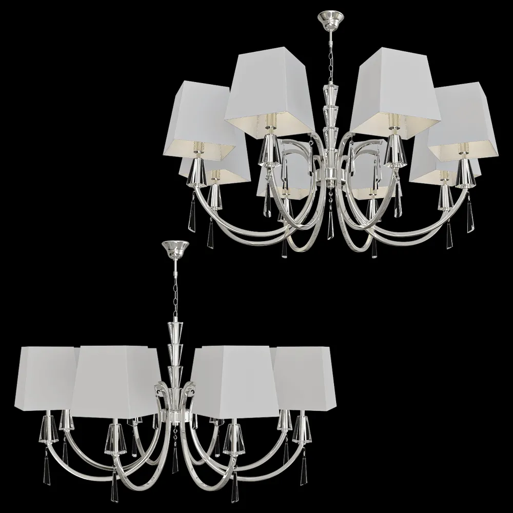 CRYSTAL LUX – Chandelier Marsela SP-PL8 Nickel 3ds Max