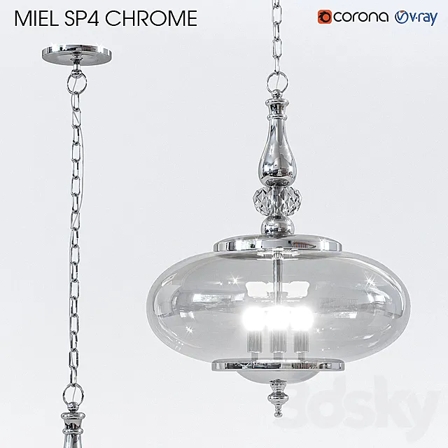 Crystal lux MIEL SP4 CHROME 3DSMax File