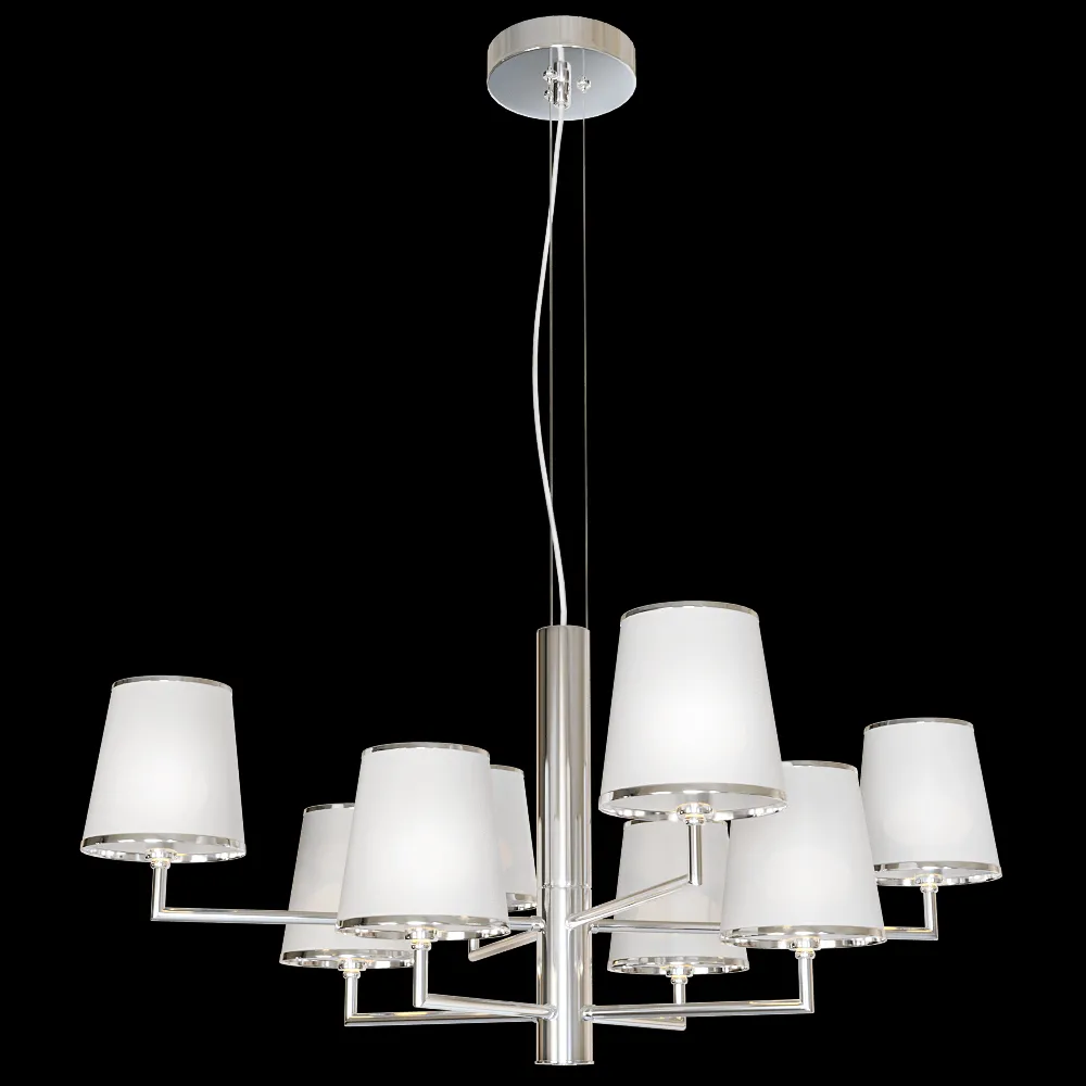 CRYSTAL LUX – Pendant chandelier Azul SP8 Chrome 3ds Max