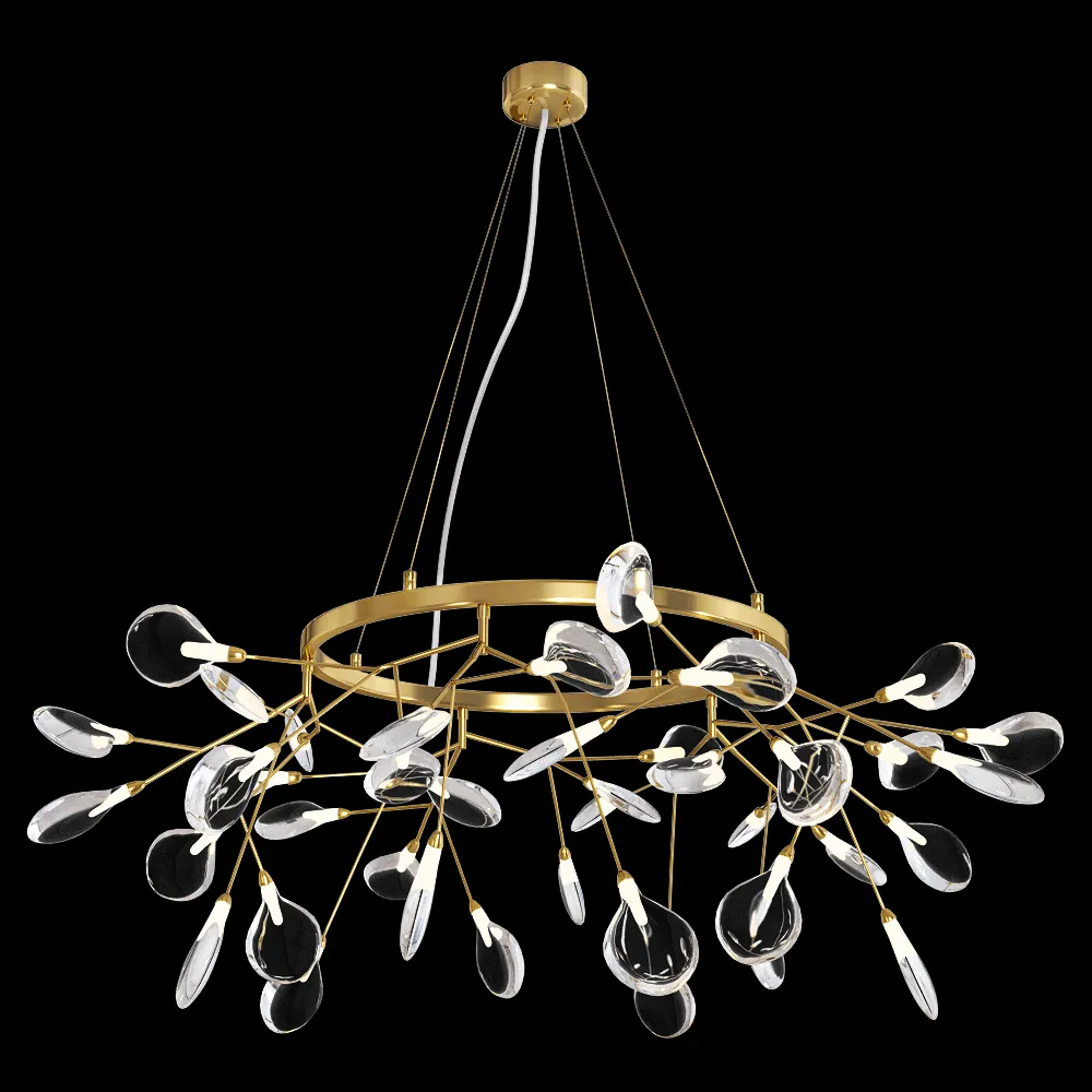 CRYSTAL LUX – Pendant chandelier Evita SP45 D Gold 3ds Max