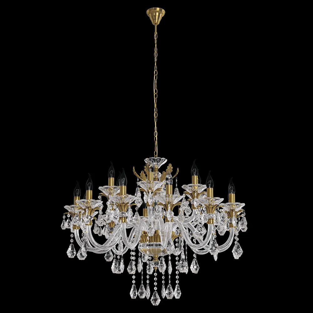 CRYSTAL LUX – Pendant lamp Alicante SP12+6 3ds Max