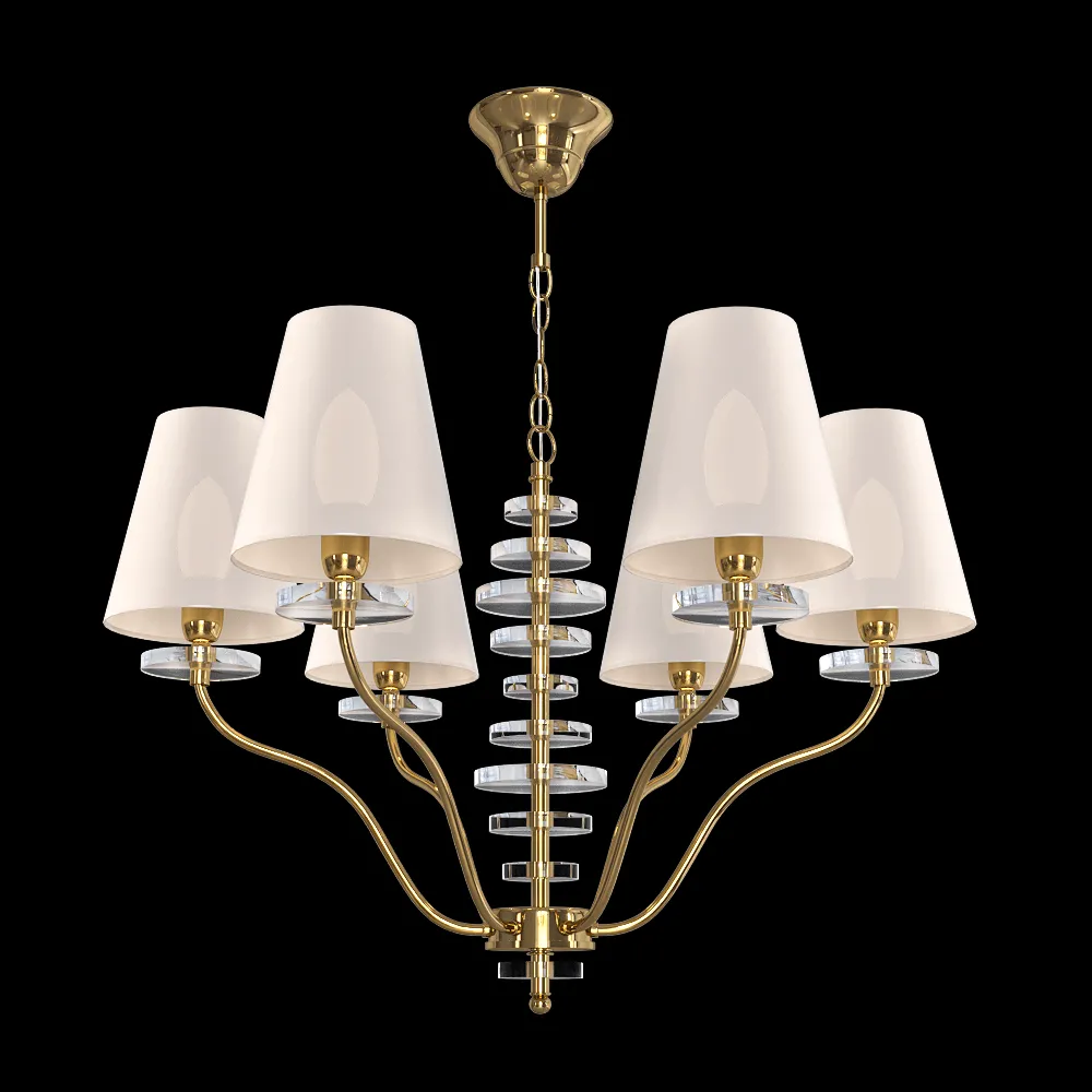 CRYSTAL LUX – Pendant lamp Armando SP6 Gold 3ds Max