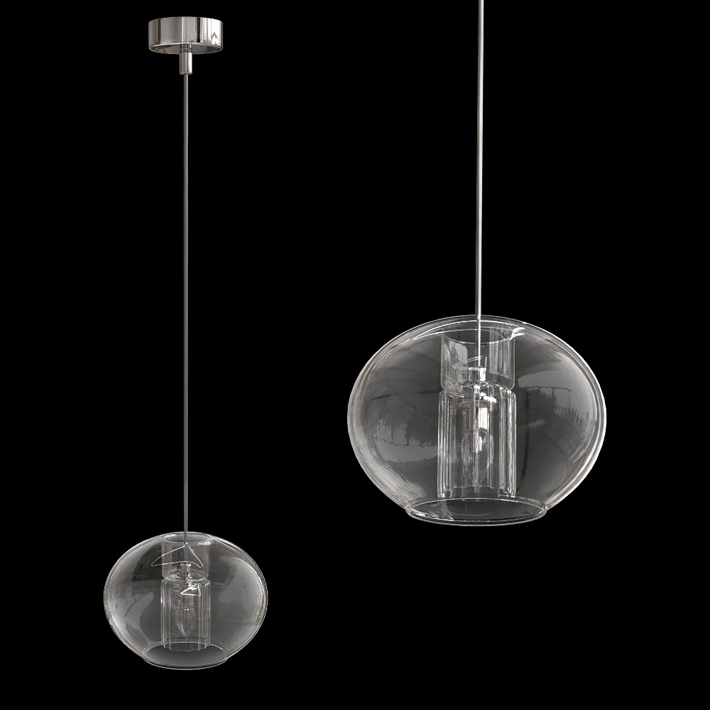 CRYSTAL LUX – Pendant lamp Beleza SP1 E Chrome 3ds Max