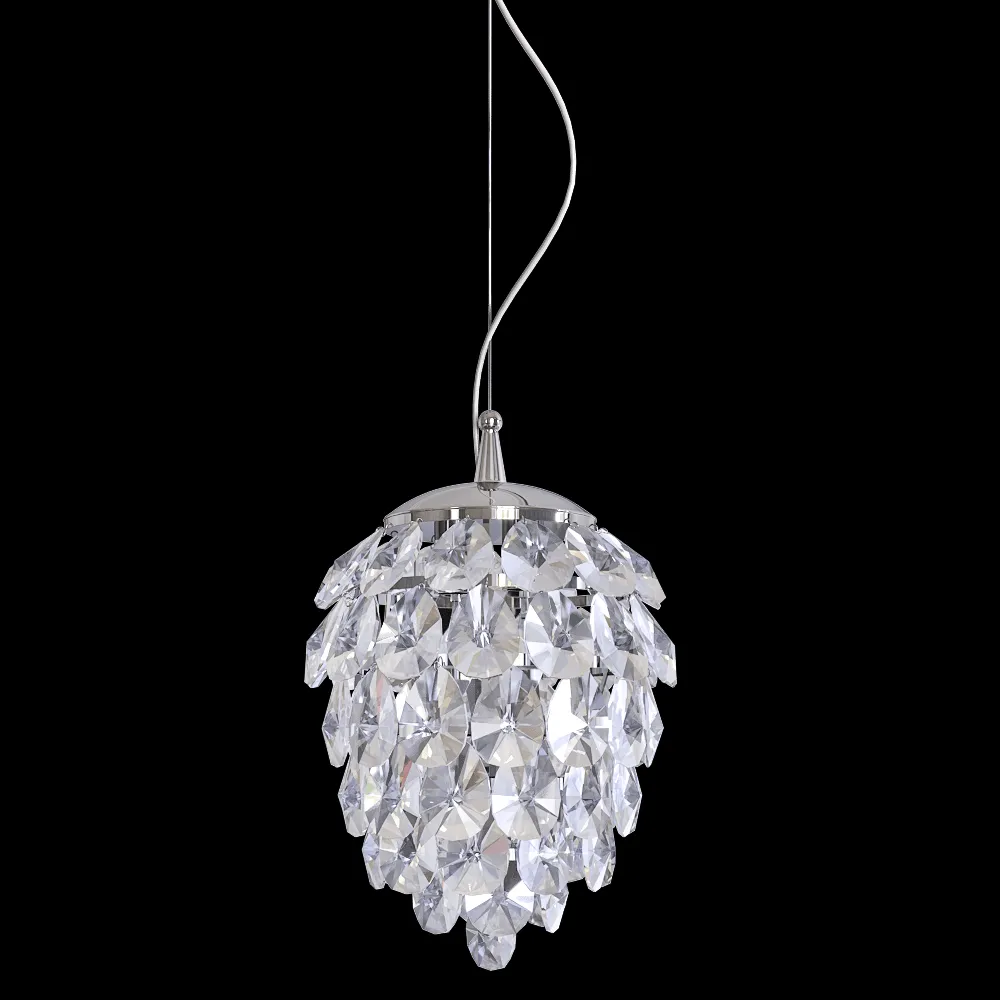 CRYSTAL LUX – Pendant lamp Chrome SP2+2 LED 1 3ds Max
