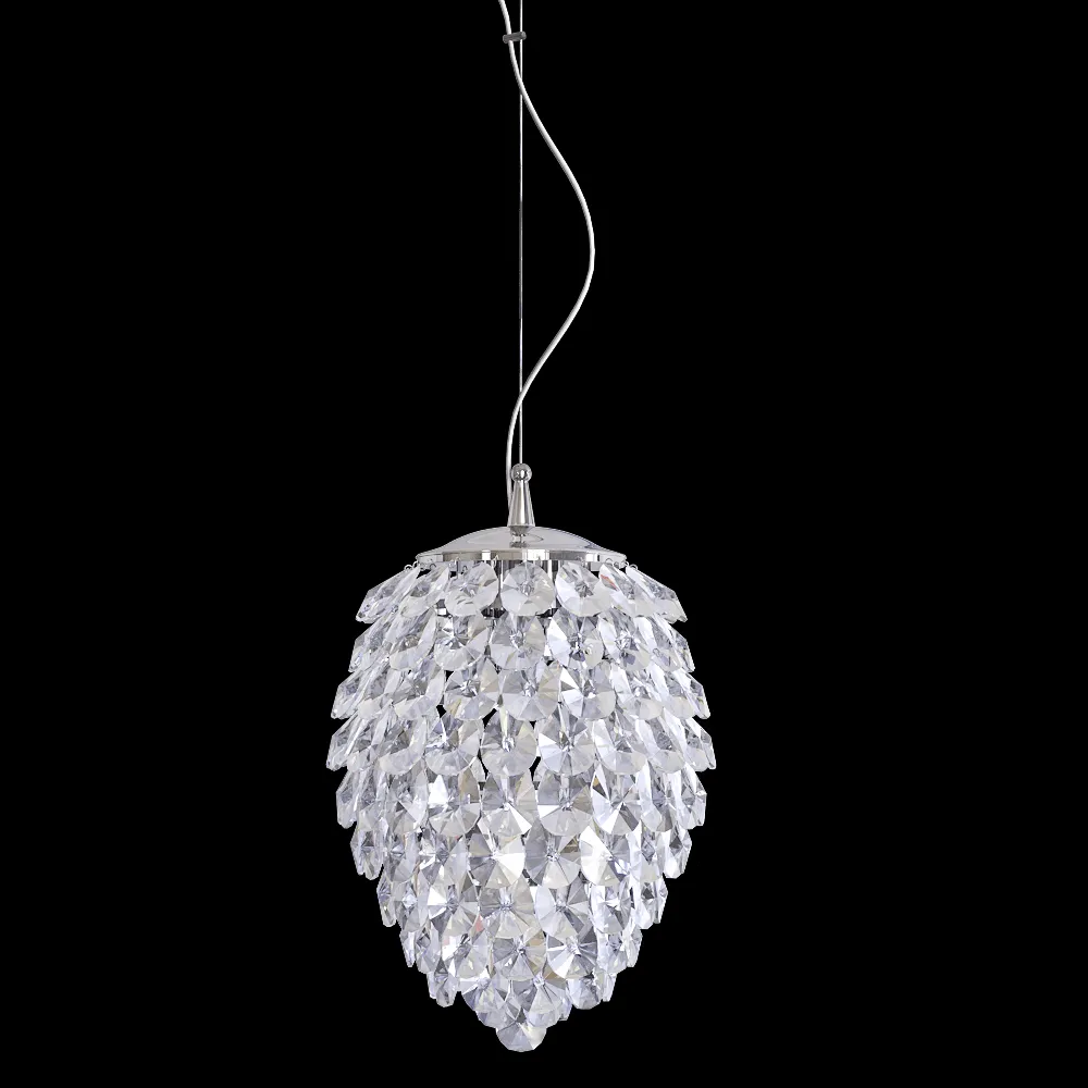 CRYSTAL LUX – Pendant lamp Chrome SP3+3 LED 1 3ds Max