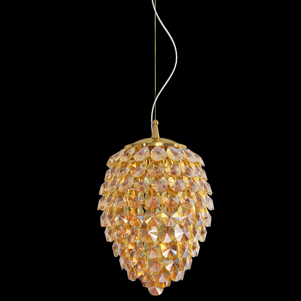 CRYSTAL LUX – Pendant lamp Chrome SP3+3 LED 2 3ds Max