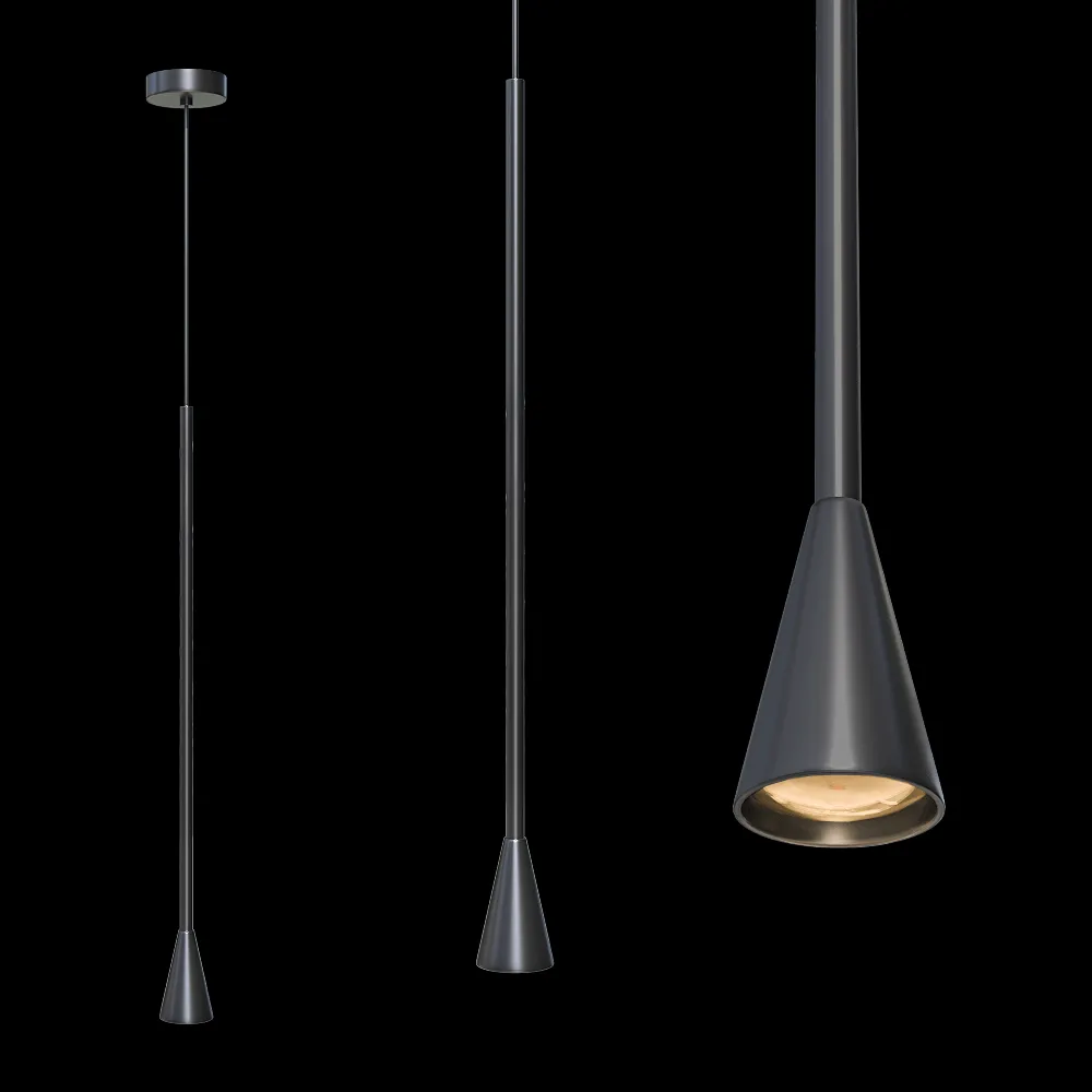 CRYSTAL LUX – Pendant lamp Enero SP1 Black 3ds Max