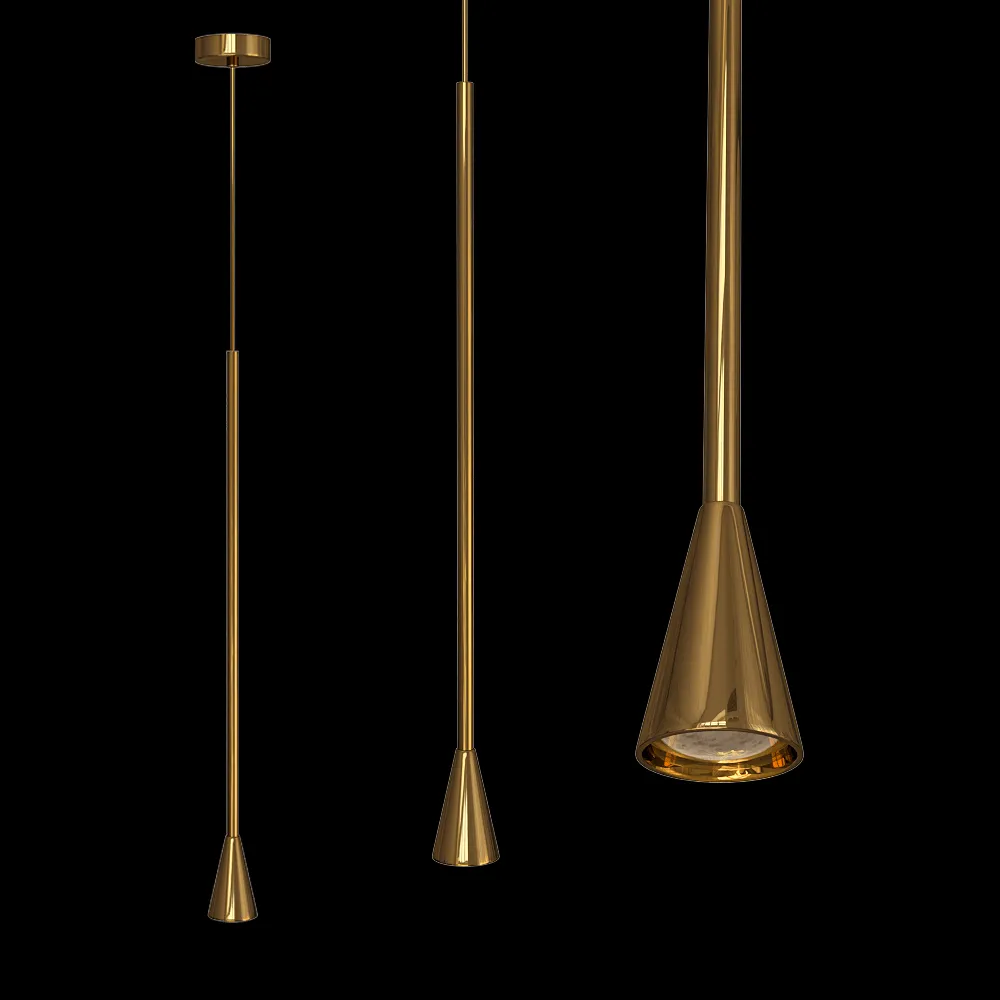 CRYSTAL LUX – Pendant lamp Enero SP1 Brass 3ds Max