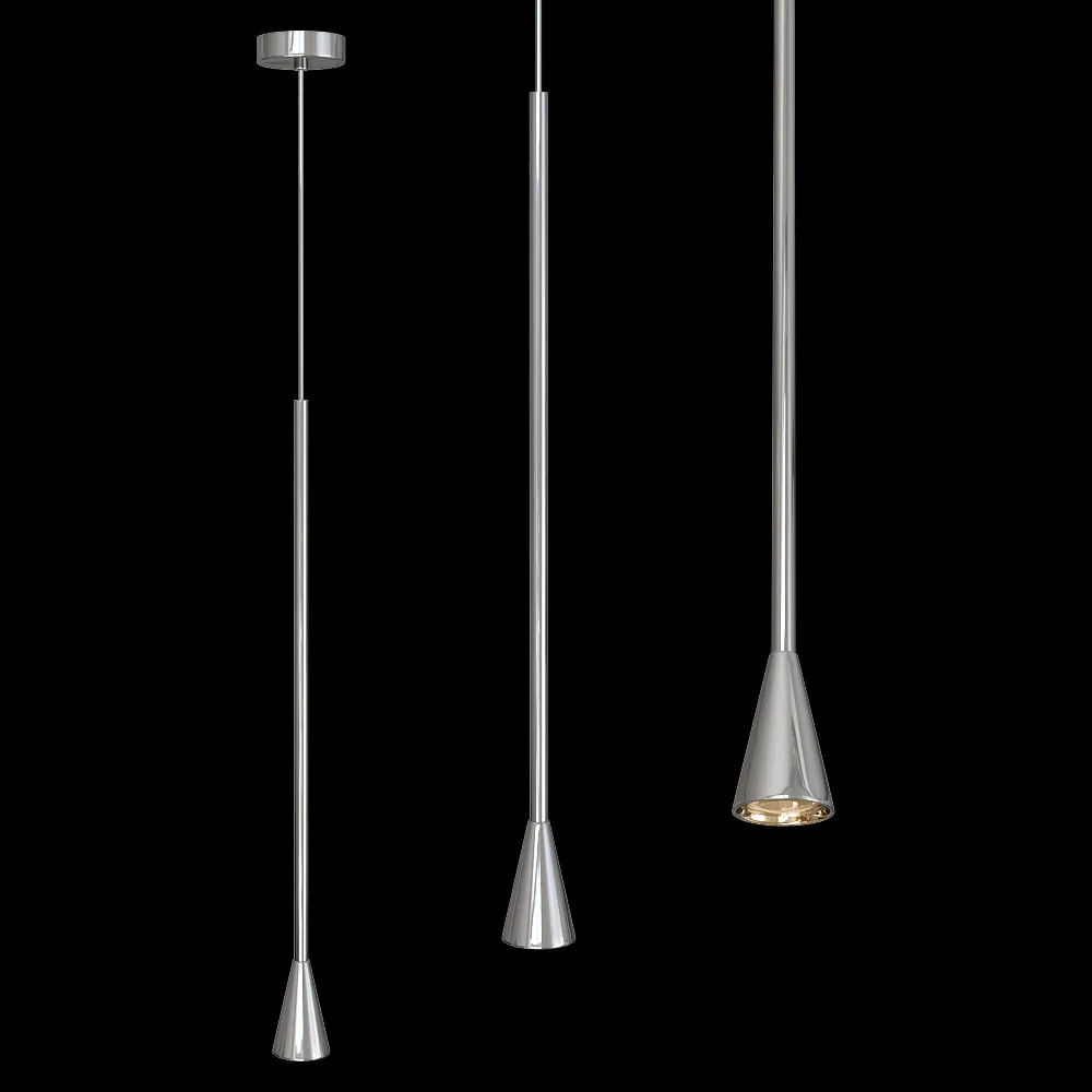 CRYSTAL LUX – Pendant lamp Enero SP1 Chrome 3ds Max