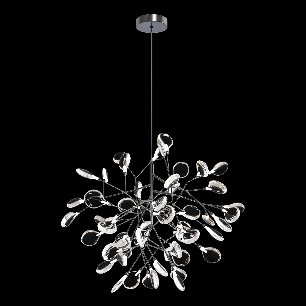 CRYSTAL LUX – Pendant lamp Evita SP36 black 3ds Max