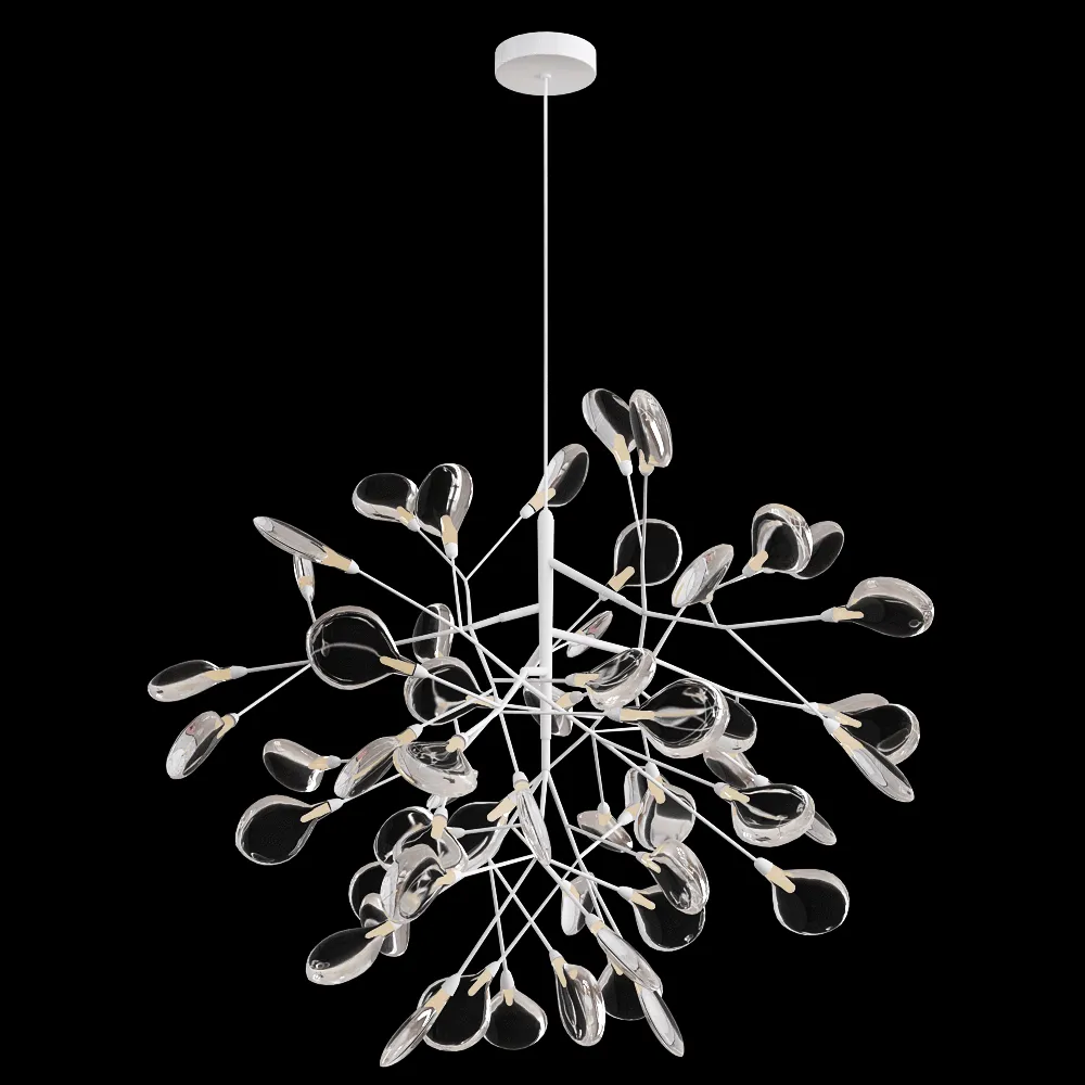 CRYSTAL LUX – Pendant lamp Evita SP63 White Transparent 3ds Max