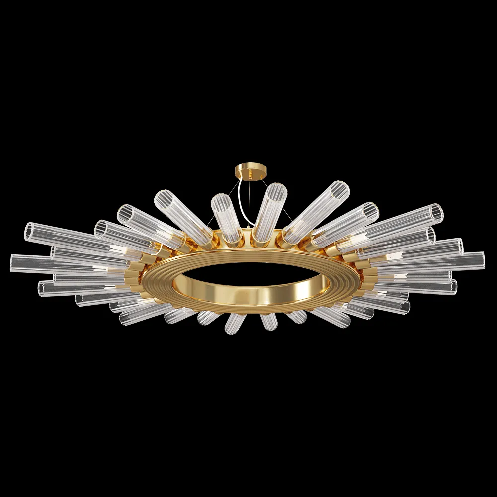 CRYSTAL LUX – Pendant lamp Fair SP15 D1000 gold 3ds Max