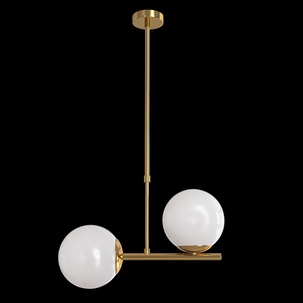 CRYSTAL LUX – Pendant lamp Feliz SP2 bronze-white 3ds Max