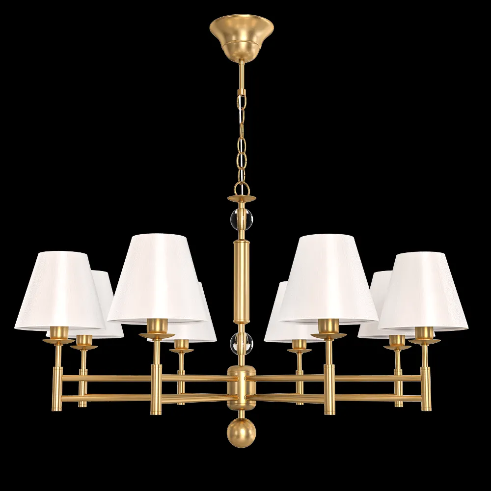 CRYSTAL LUX – Pendant lamp Flavio SP8 gold 3ds Max