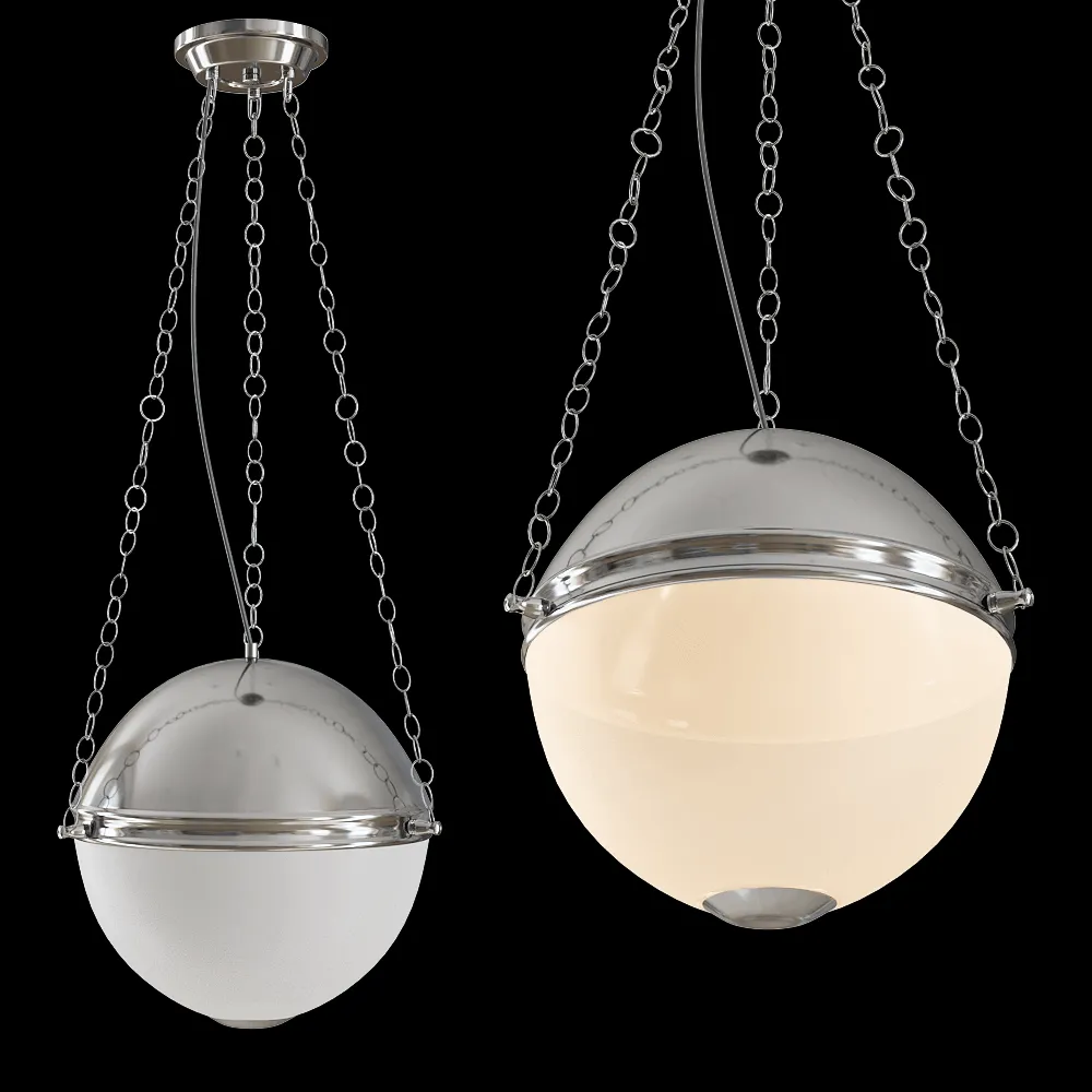 CRYSTAL LUX – Pendant lamp Gustavo SP3 Chrome 3ds Max