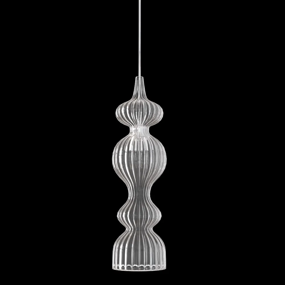 CRYSTAL LUX – Pendant lamp Iris SP1 A chrome 3ds Max