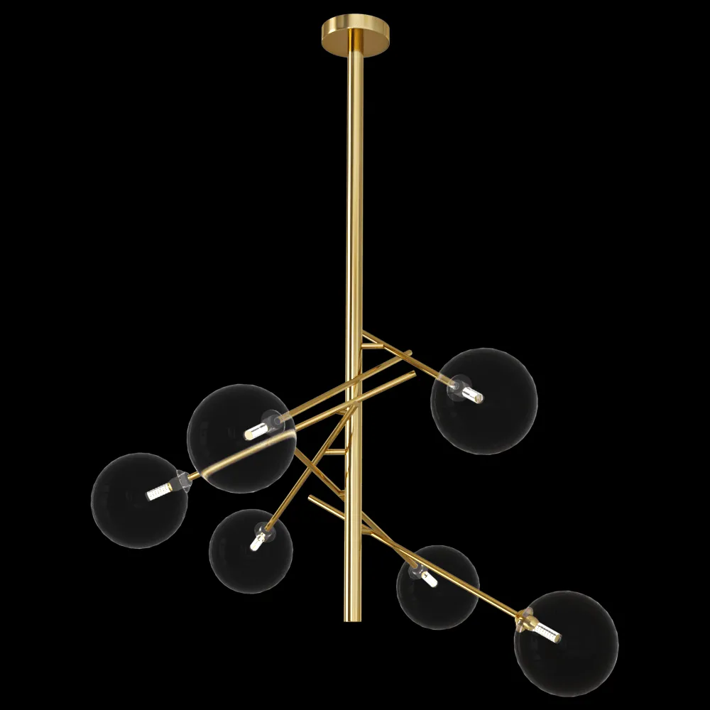 CRYSTAL LUX – Pendant lamp Marcos SP6 bronze 3ds Max