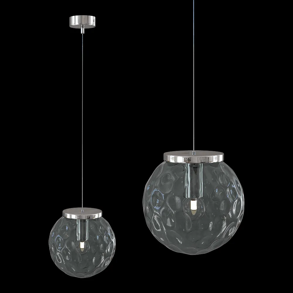 CRYSTAL LUX – Pendant lamp Mayo SP1 D200 Chrome/Green 3ds Max