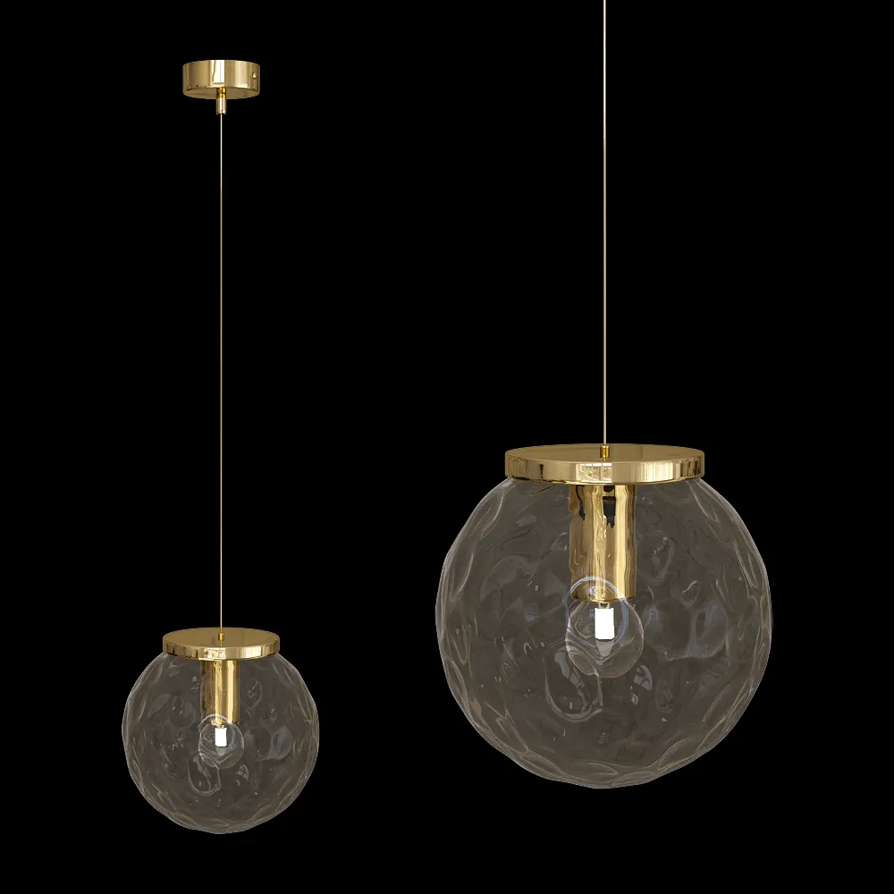 CRYSTAL LUX – Pendant lamp Mayo SP1 D200 Gold/Amber 3ds Max