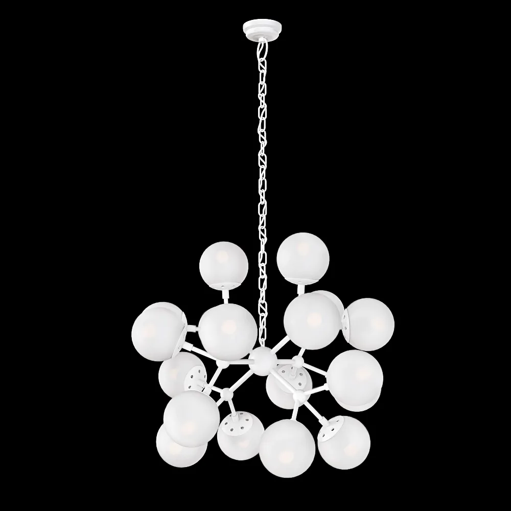CRYSTAL LUX – Pendant lamp Medea white SP18 3ds Max