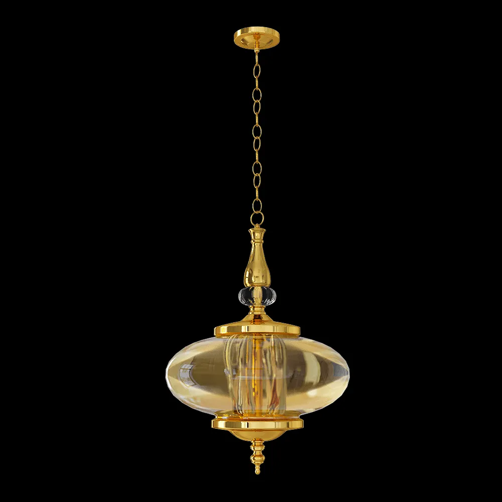 CRYSTAL LUX – Pendant lamp Miel SP4 gold 3ds Max