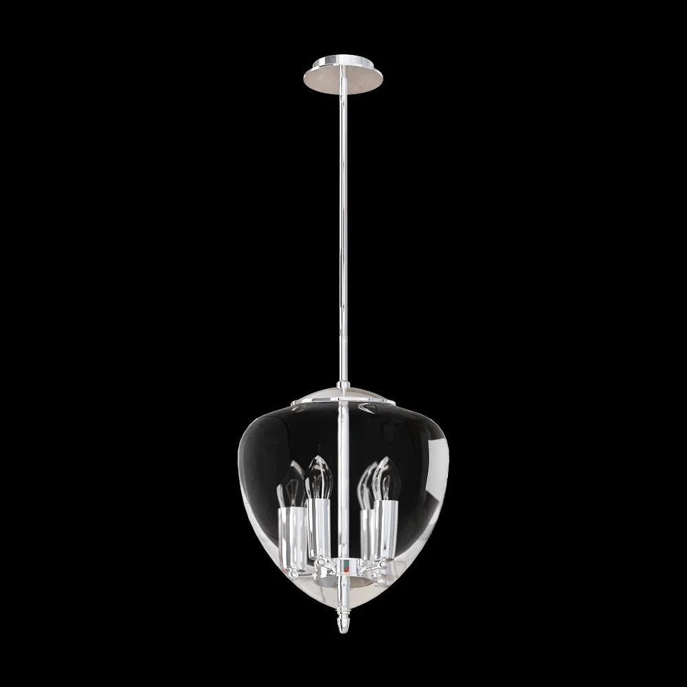 CRYSTAL LUX – Pendant lamp Milagro SP4 chrome 3ds Max