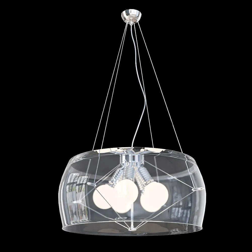 CRYSTAL LUX – Pendant lamp Style SP5 Transparent 3ds Max