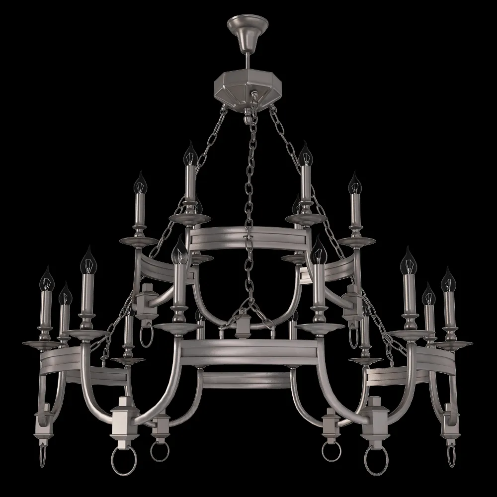 CRYSTAL LUX – Pendant lamp Suerte brown SP12+6 3ds Max