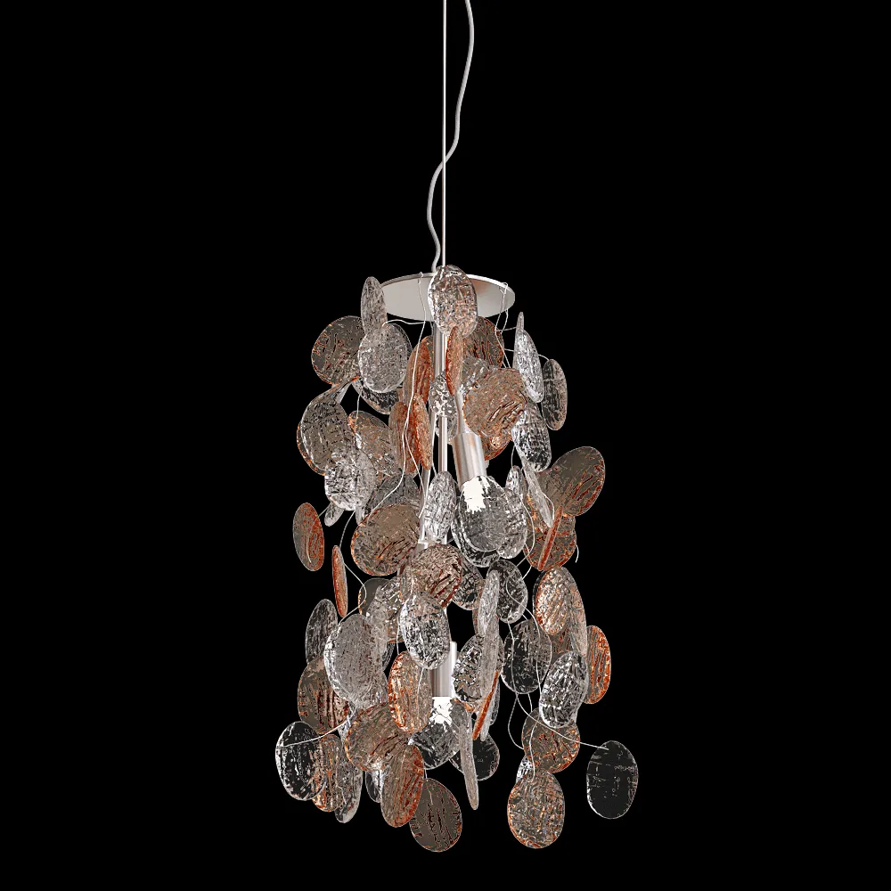 CRYSTAL LUX – Pendant lamp Tenerife SP3 Silver 3ds Max