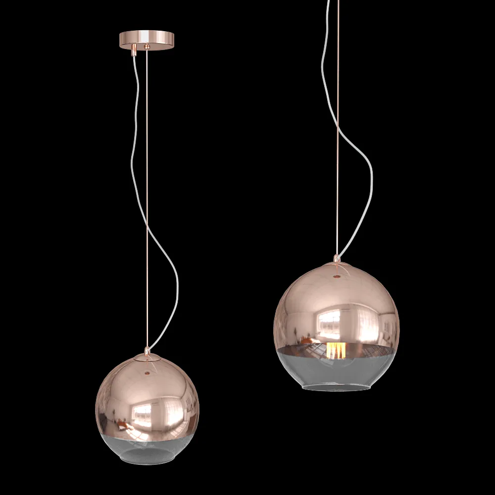 CRYSTAL LUX – Pendant lamp Woody SP1 D200 Copper 3ds Max
