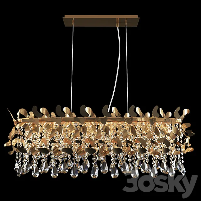 Crystal lux ROMEO SP8 GOLD lamp 3DS Max Model